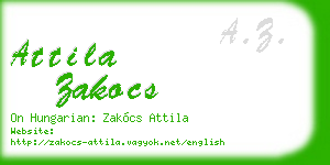 attila zakocs business card